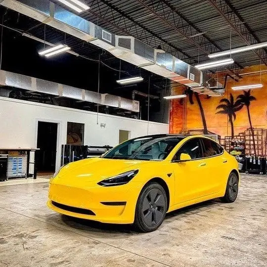 gswf_Sunshine_Yellow_Gloss_colored_ppf_tesla_model3.webp