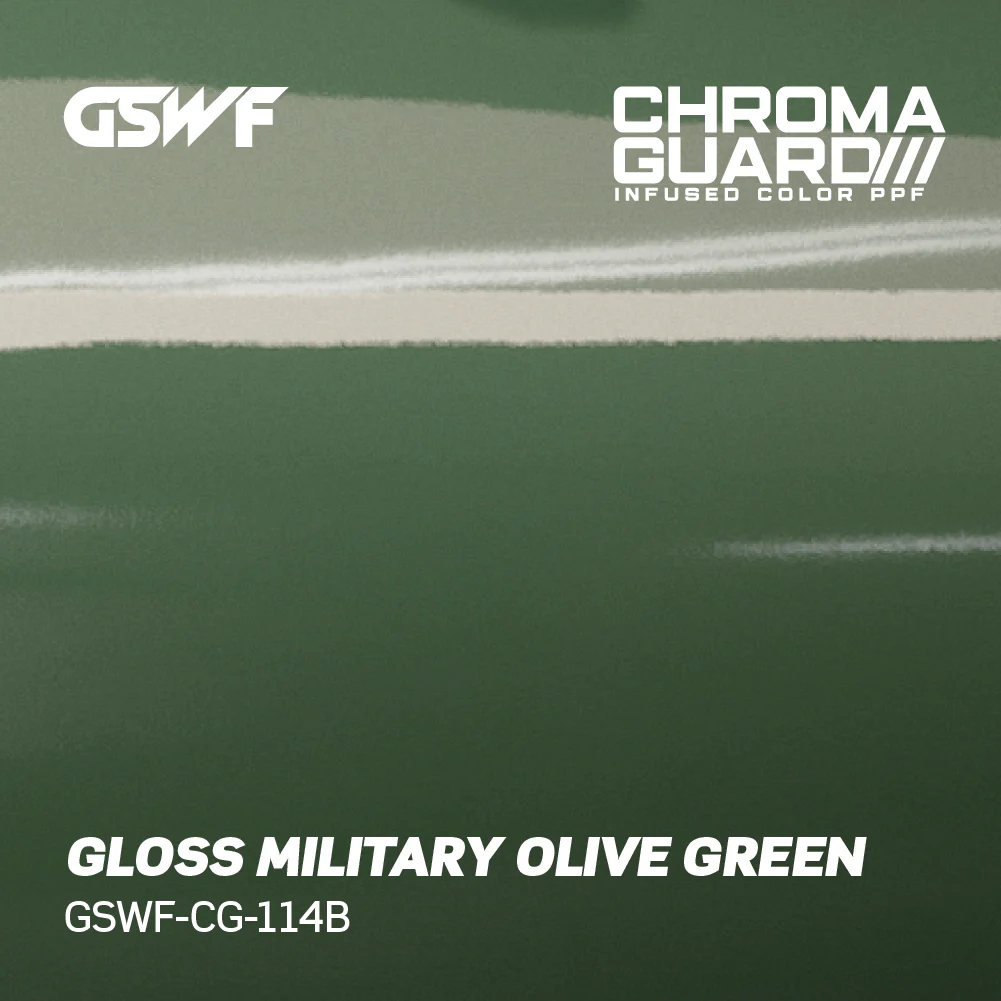 GSWF Gloss Military Olive Green 1.52x16.5m