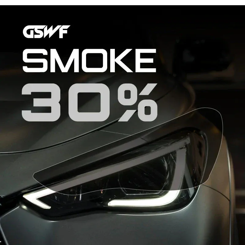 GSWF SMOKE 30% - HEADLIGHT / TAILLIGHT PPF (0.76m x 15m)