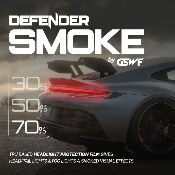 GSWF SMOKE 50% - HEADLIGHT / TAILLIGHT PPF