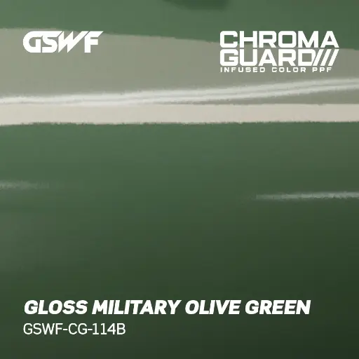 GSWF Gloss Military Olive Green (1.52x16.5m)